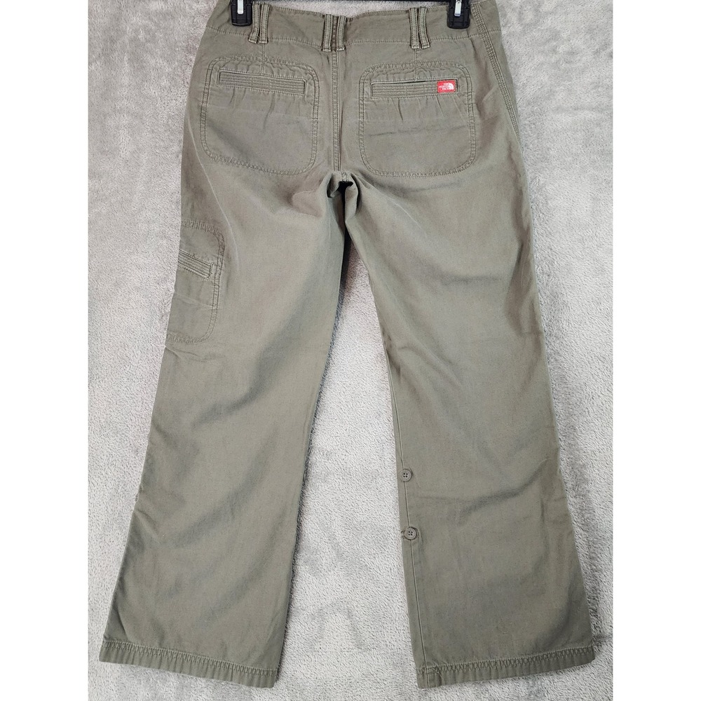 The North Face Pants Womens Size 8 Regular Olive Green Cargo Utility Hiking - Picture 2 of 14